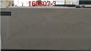 Classic Calacatta White Quartz Slabs