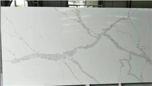 Special Calacatta Series White Quartz Slab For Home Design