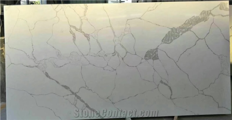 Special Calacatta Series White Quartz Slab For Home Design