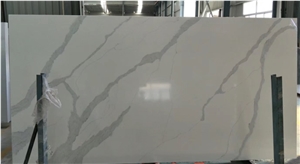 Special Calacatta Series White Quartz Slab For Home Design