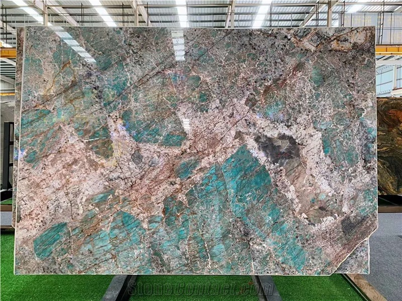 Amazonite Green Quartzite Slab For Wall Floor Tile