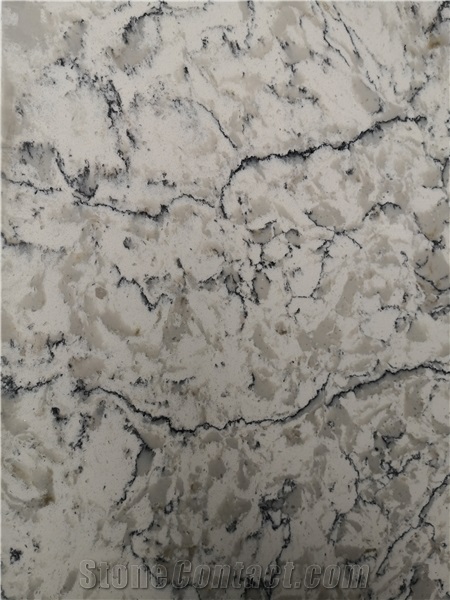 Arctic Ocean White Cut In Size Marble For Countertop 6080