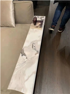 Cream Picasso White Marble Countertop Hotel Table Tops