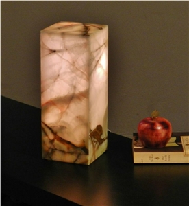 Transparent Onyx Led Backlit Lamps With Base