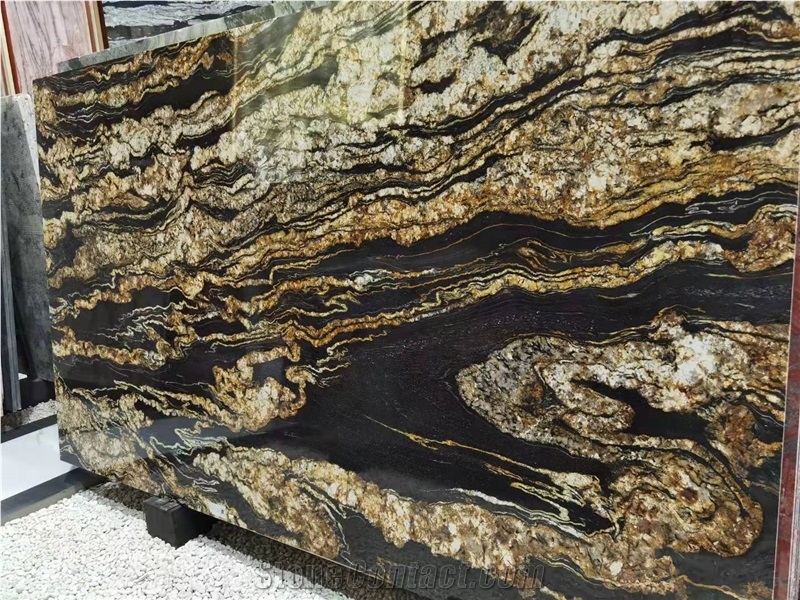 Brazil Universe Glod Granite Polished Big Slabs