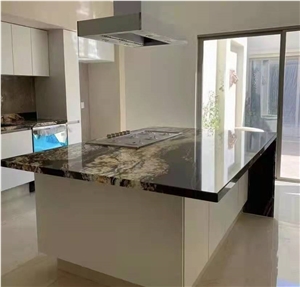 Brazil Universe Glod Granite Polished Big Slabs
