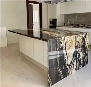 Brazil Universe Glod Granite Polished Big Slabs