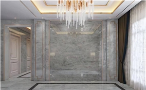 China Yobo Grey Marble Polished Natural Stone Column