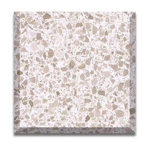 Beige Terrazzo Kitchen Bathroom Wall Panel Flooring Tiles 