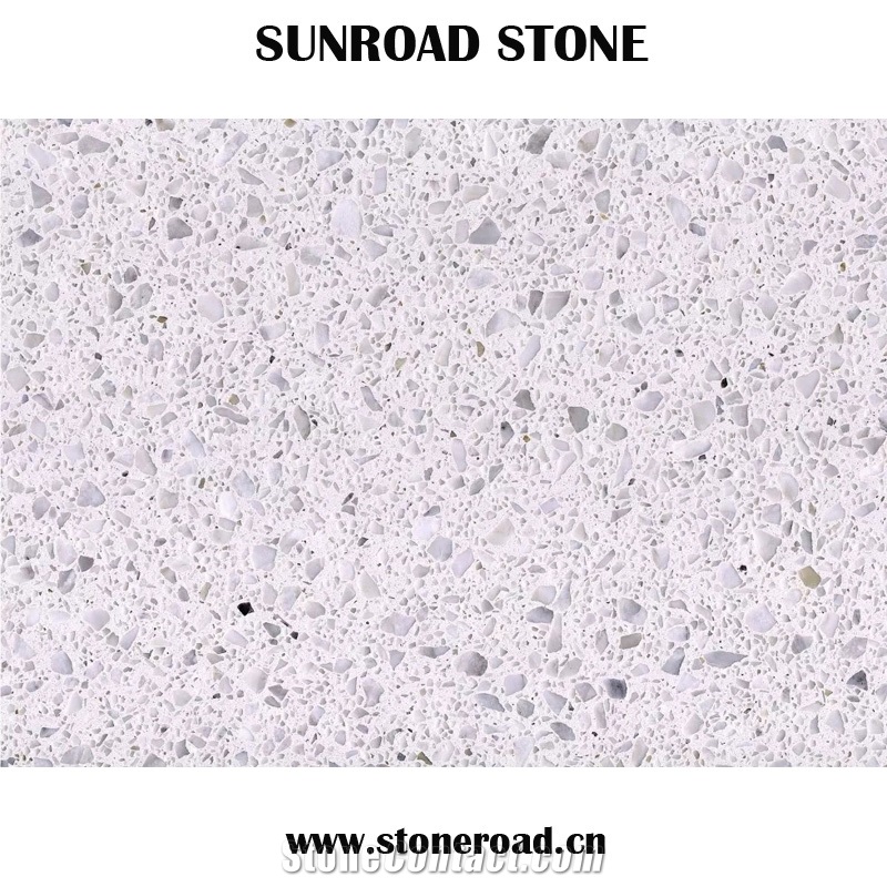 Grey Terrazzo Artificial Stone Slab Cement Floor Tiles