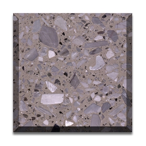 Grey Terrazzo Flooring  Kitchen Bathroom Tiles Wall Panels
