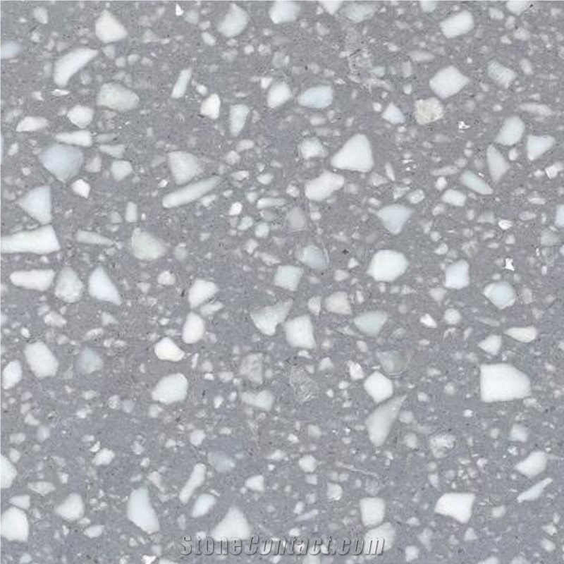 Grey Terrazzo Slab Cement Wall Tile Flooring Tiles