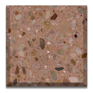 High Performance Brown Terrazzo Slabs Wall Panel Floor Tiles