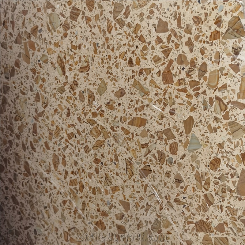 High Performance Inorganic Artificial Terrazzo Slab Tiles 