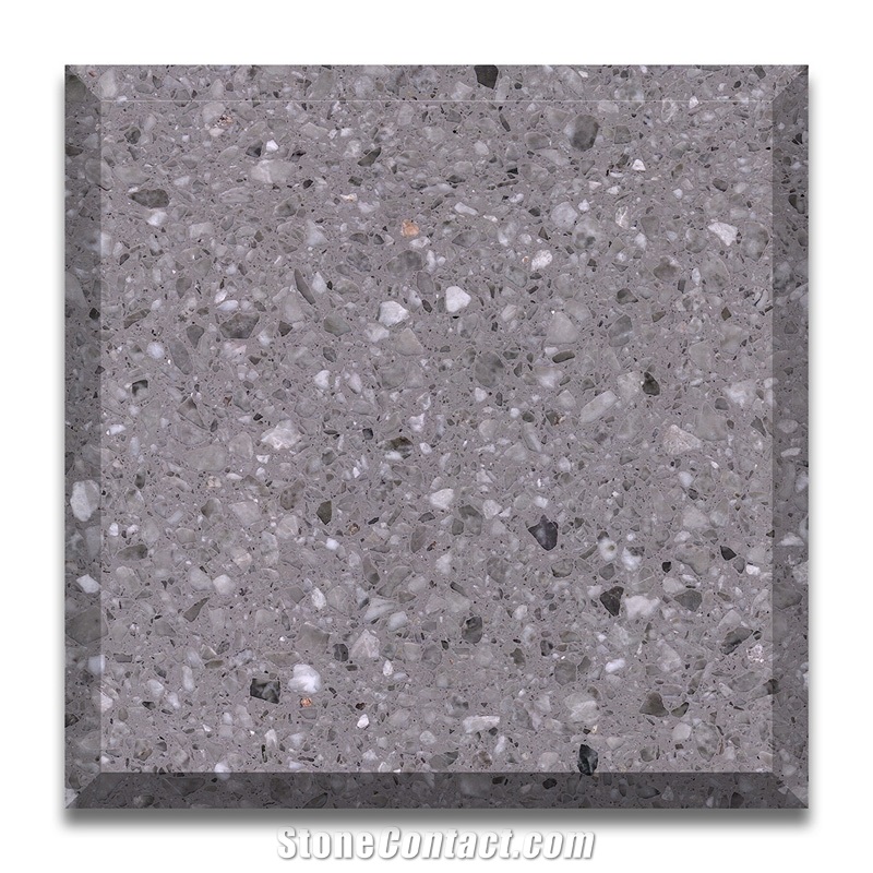 High Performance Inorganic Grey Terrazzo Artificial Stone