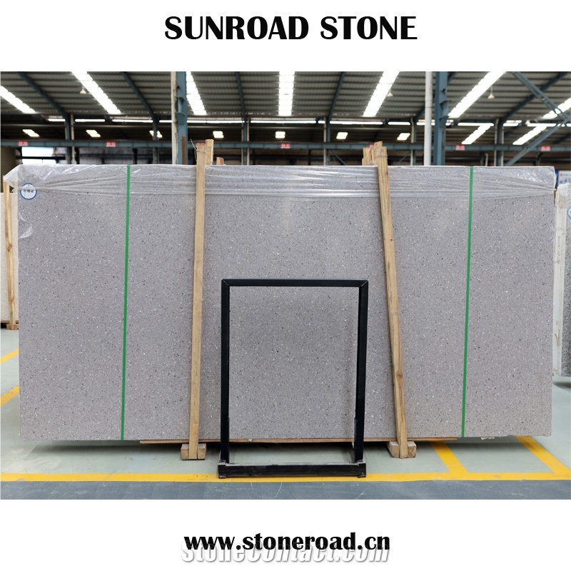 High Performance Inorganic Grey Terrazzo Artificial Stone