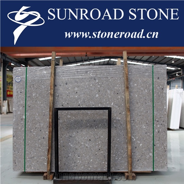Inorganic Artificial Stone Terrazzo Slab Terrazzo Floor Tile