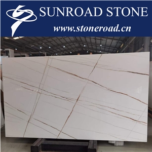 Nano Glass Pure White Slab Artificial Stone Tiles Panels