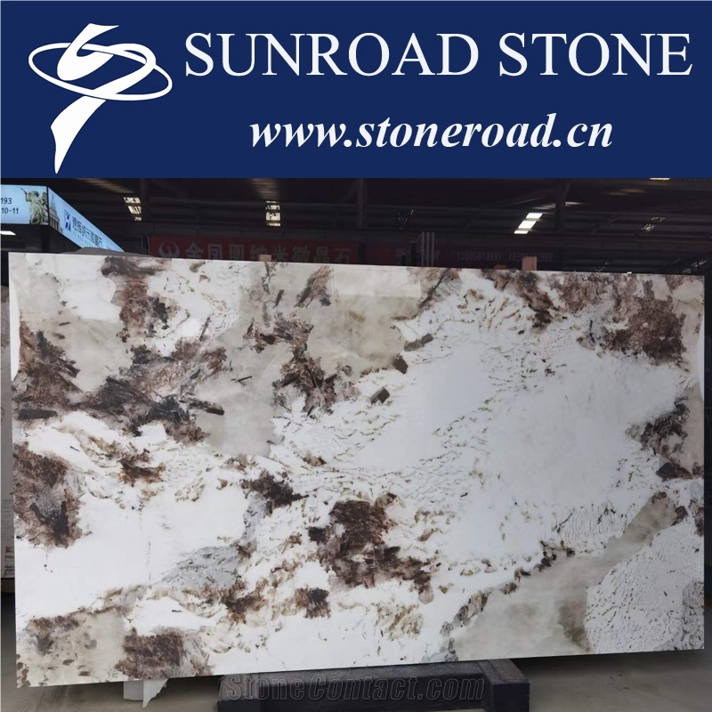 Nano Glass Stone Nano Crystallite Pure White Slabs Tiles