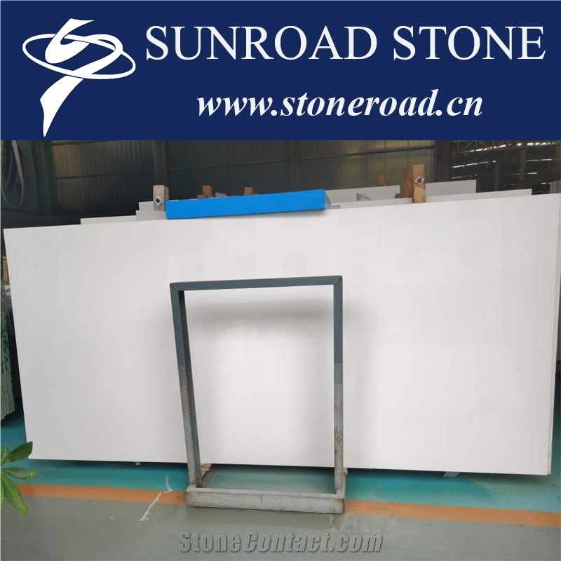 Nano Glass Stone Nano Crystallite Pure White Slabs Tiles