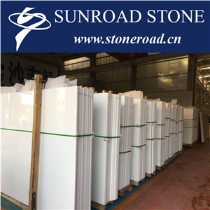Nano Glass Stone Nano Crystallite Pure White Slabs Tiles