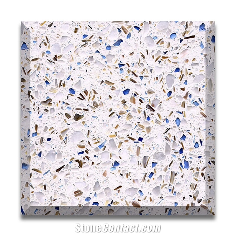 Terrazzo  Blue Grain Bathroom Kitchen Wall Flooring Tiles 