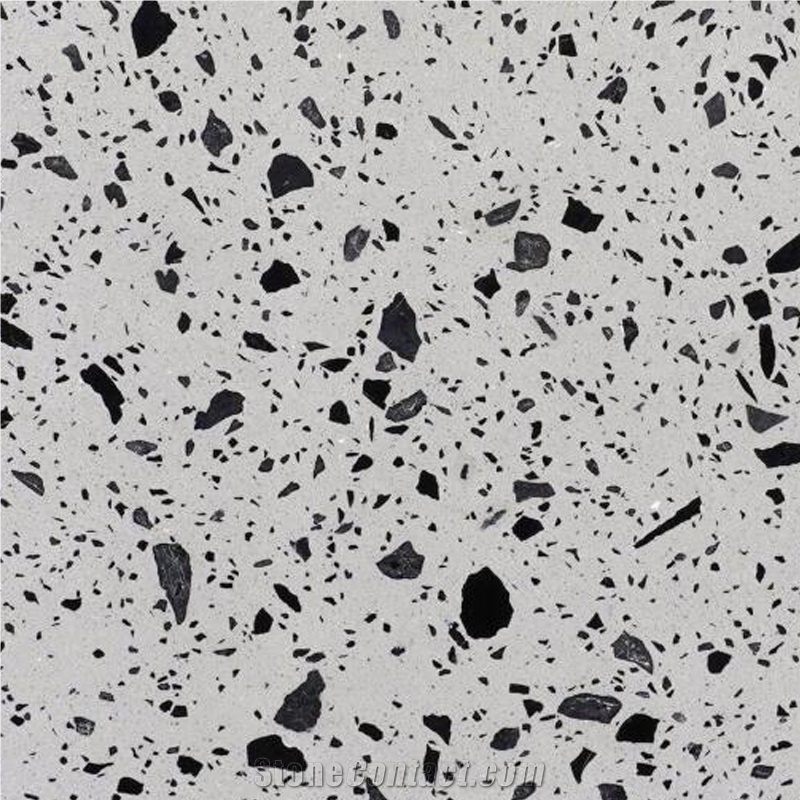 White And Black Terrazzo Cement Floor Tile Wall Tile