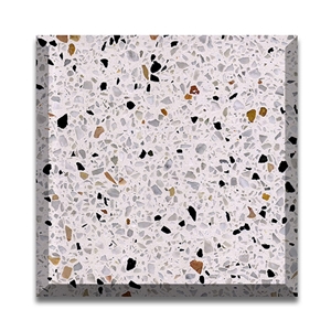 White Terrazzo Slab Floor Kitchen Bathroom Tiles 