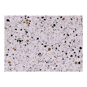 White Terrazzo Slab Floor Kitchen Bathroom Tiles 