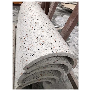 White Terrazzo Slab Floor Kitchen Bathroom Tiles 