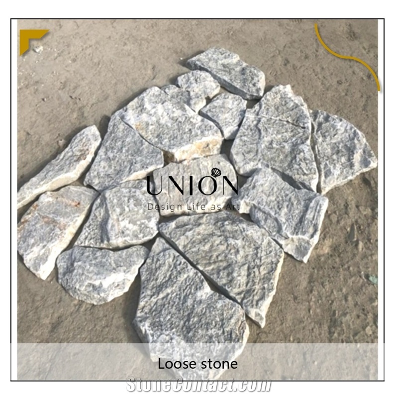Blue Exterior Wall Paving Stone Veneer Random Stack Stone