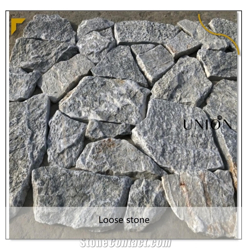 Blue Exterior Wall Paving Stone Veneer Random Stack Stone