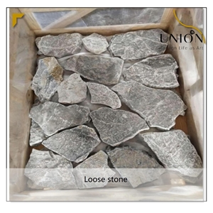 Blue Exterior Wall Paving Stone Veneer Random Stack Stone