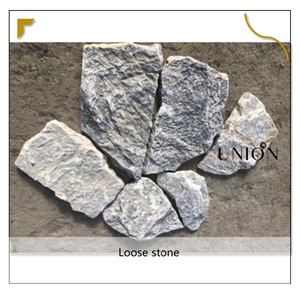 Blue Exterior Wall Paving Stone Veneer Random Stack Stone