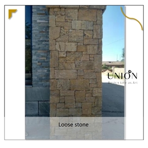 Limestone Loose Stone Veneer Wall Cladding For Exterior Wall