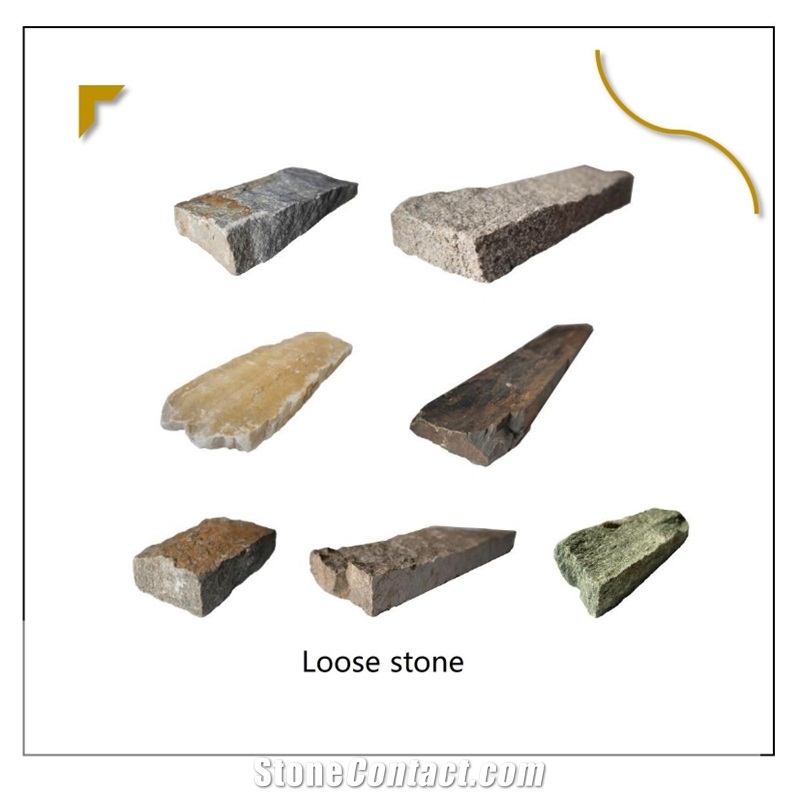 Natural Stone Wall Cladding Loose Stone Random