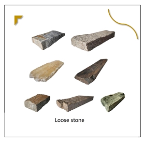Natural Stone Wall Cladding Loose Stone Random