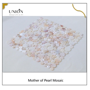 Penny Round Wall Interlock Round Mother Of Pearl Mosaic Tile