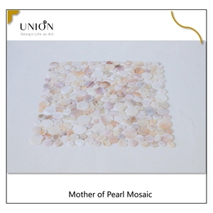 Penny Round Wall Interlock Round Mother Of Pearl Mosaic Tile