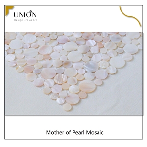 Penny Round Wall Interlock Round Mother Of Pearl Mosaic Tile