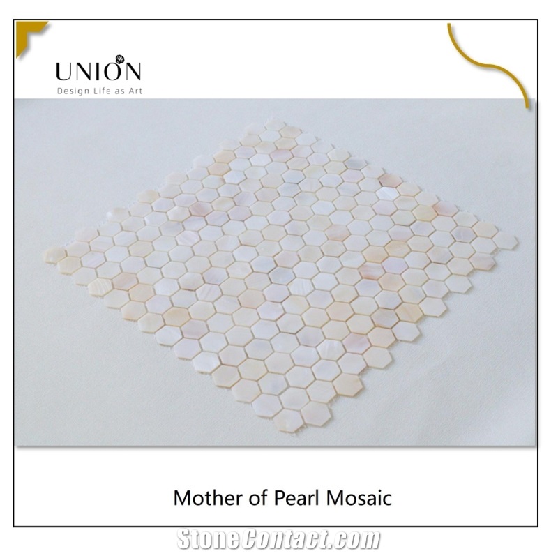 Wall Shell Mosaic Tile Natrual Color Made By Mother Of Pearl