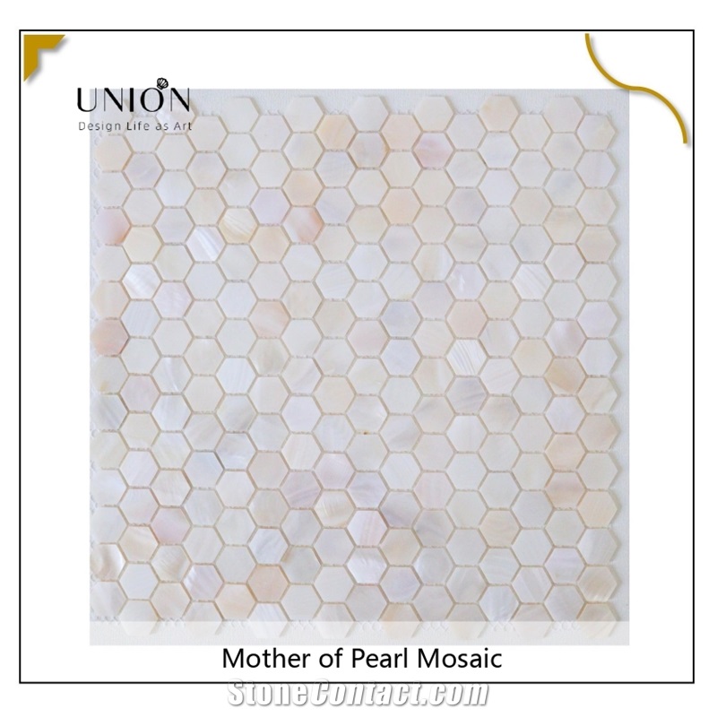 Wall Shell Mosaic Tile Natrual Color Made By Mother Of Pearl