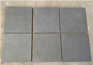 Flamed Absolute Black Granite Tile Shanxi Black Granite Slab