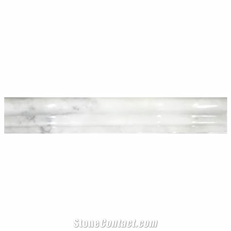 Carrara White Marble Chair Molding