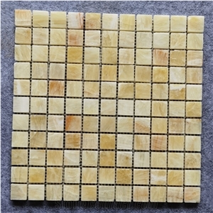 Honey Onyx Mini-Square Mosaic Tile Honey Onyx Mini-Square Mosaic Tile