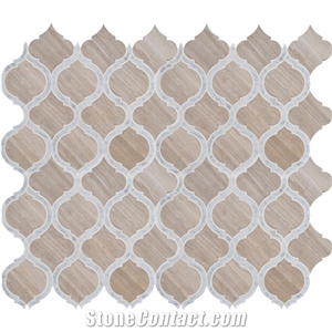 Wood Grain Marble Lantern Mosaic Tile