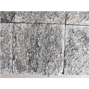 Natural Green Quartzite Floor Paving Tiles Cut Size