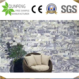 China Natural Split Face Green Wall Cladding Panel Marble