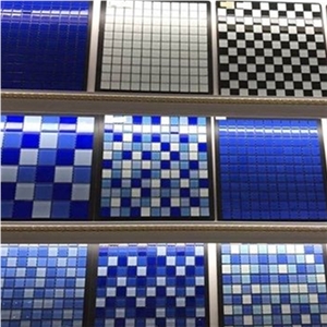 Glass Mosaic Tiles Mosaic Stone For Bathroom Swimming Floor
