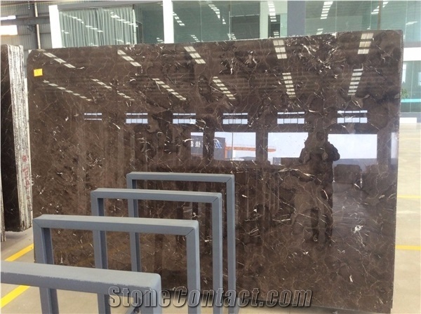Dark Emperador Marble Slabs Vanity Top